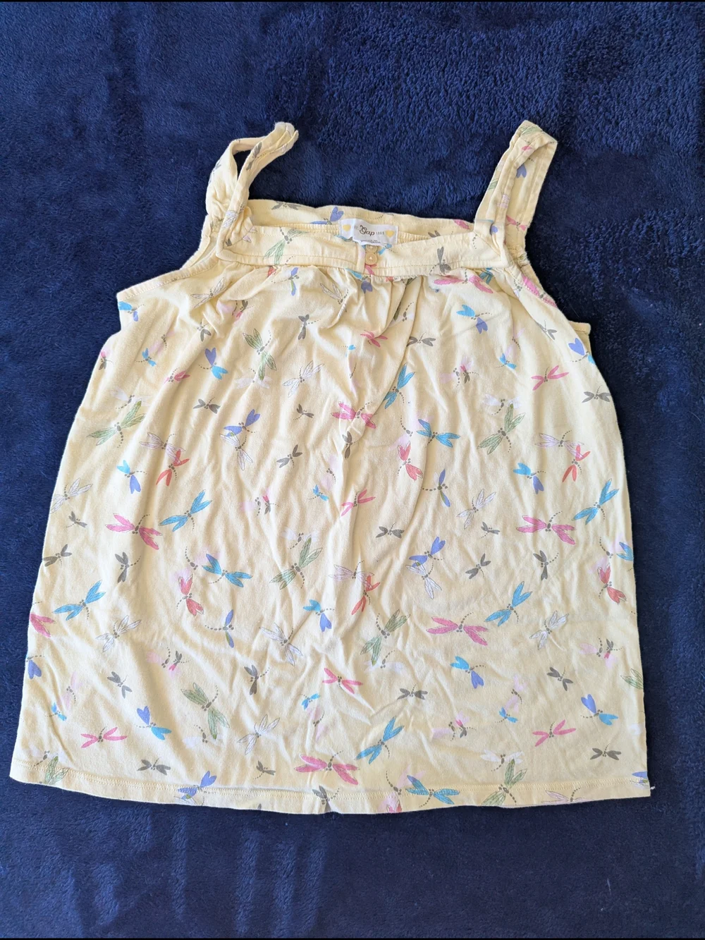 GAP Summer Tank Top Trio - Yellow Dragonfly, White Crochet, Multi Floral